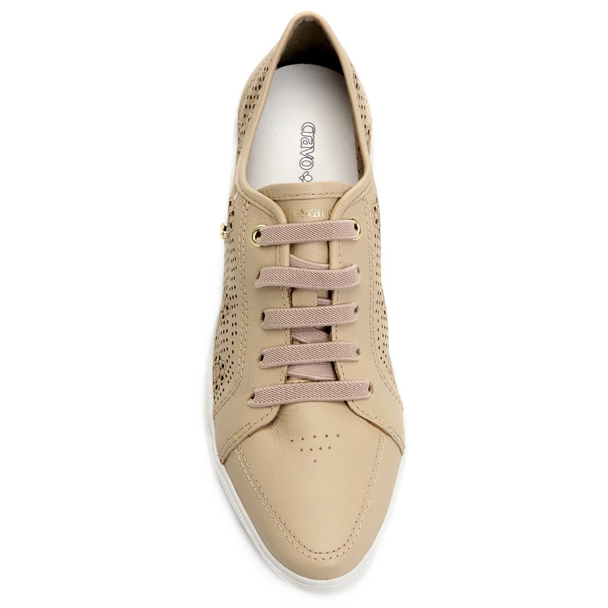 tenis cravo e canela bege